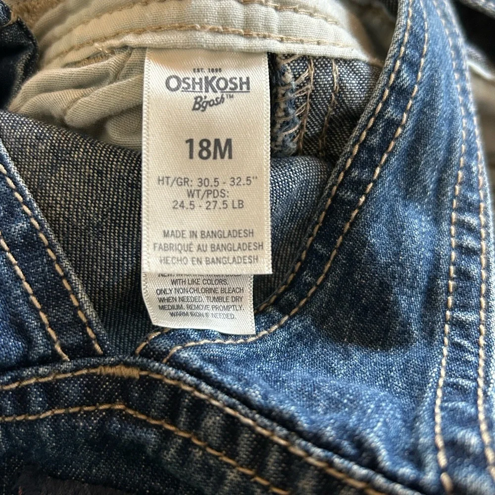 Oshkosh B'Gosh Denim Overalls Size:18 mths